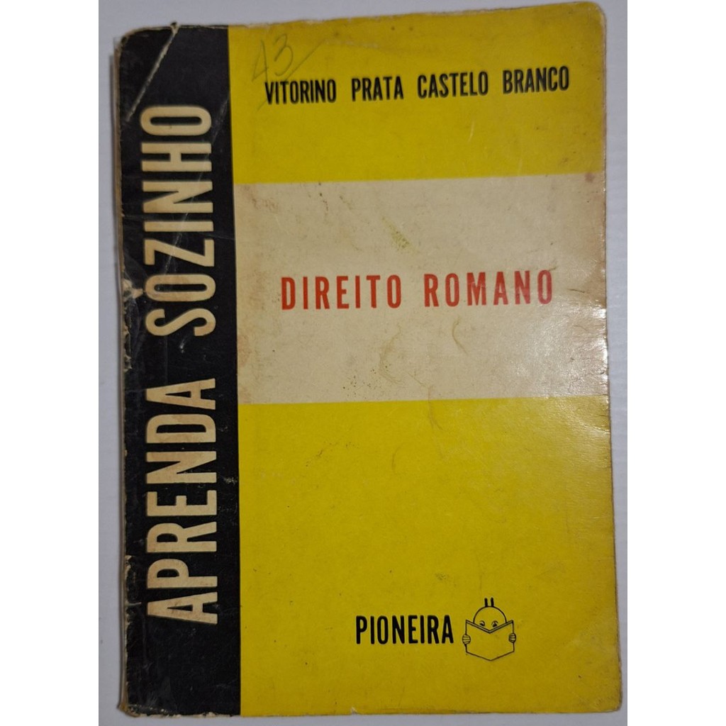 Direito Romano de Vitorino Prata Castelo Branco 7571368