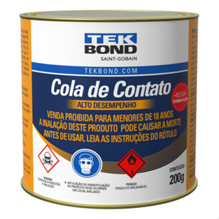 Cola De Contato Tek Bond Cola Forte / Sapateiro - 200gr em Oferta na Shopee