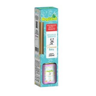 DIFUSOR DE AMBIENTES PREMIUM MOGILÂNDI BABY 250ML em Oferta na Shopee