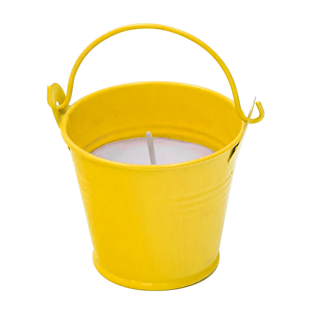 Vela Citronela Balde Amarelo Repelente Natural Contra Mosquitos Pernilongos Moscas Home Scents em Oferta na Shopee