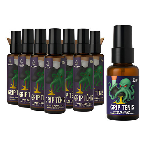 Kit 8 Unidades Spray Grip Tênis Poulpo Sports Original 30ml Premium