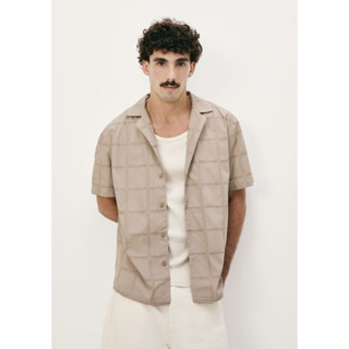 Camisa Masculina Manga Curta Ampla em Oferta na Shopee