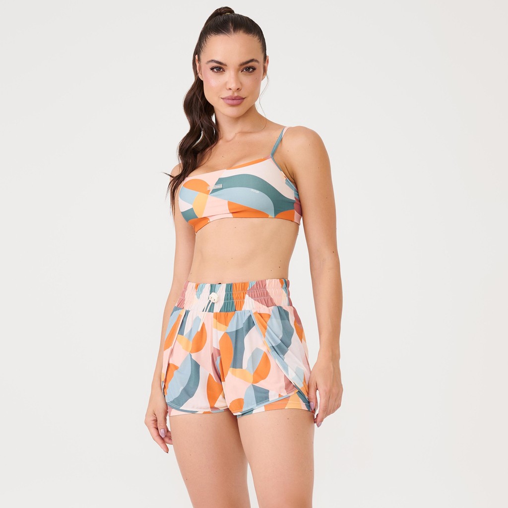 Short Transpassado Estampa Moves Poliamida Soft em Oferta na Shopee