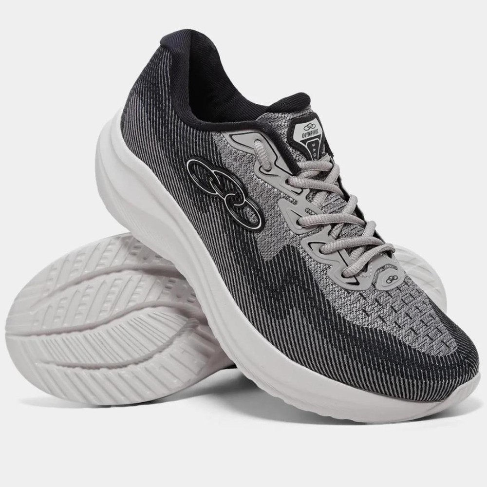 Tênis Olympikus Sagaz Masculino - Prata e Preto em Oferta na Shopee