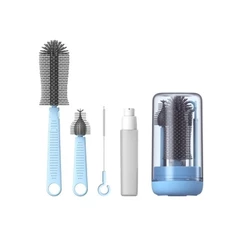 Kit Escovas De Limpeza Para Mamadeira Portátil Viagem
