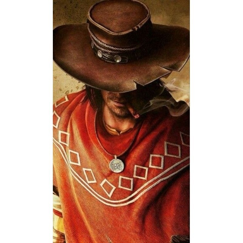 QUADRO DECORATIVO PLACA MDF-BOIADEIRO COM SEU CHAPÉU FUMANDO CHARUTO