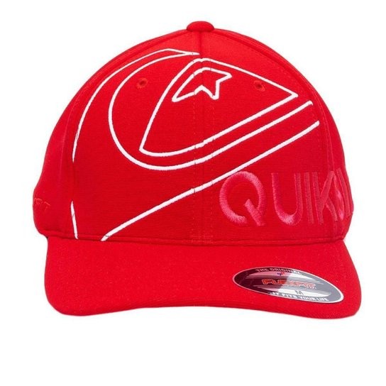 Boné Quiksilver Aba Curva Emb Side Omni SM26 - Vermelho