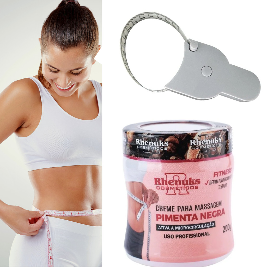 Kit Gel Pimenta Negra + Fita Metrica Retratil