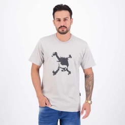 Camiseta Oakley Skull Heritage Logo Cinza