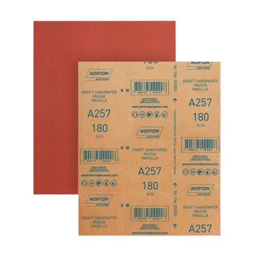 Kit 10 Lixa Clássica Para Parede 180 225X275 Norton A257