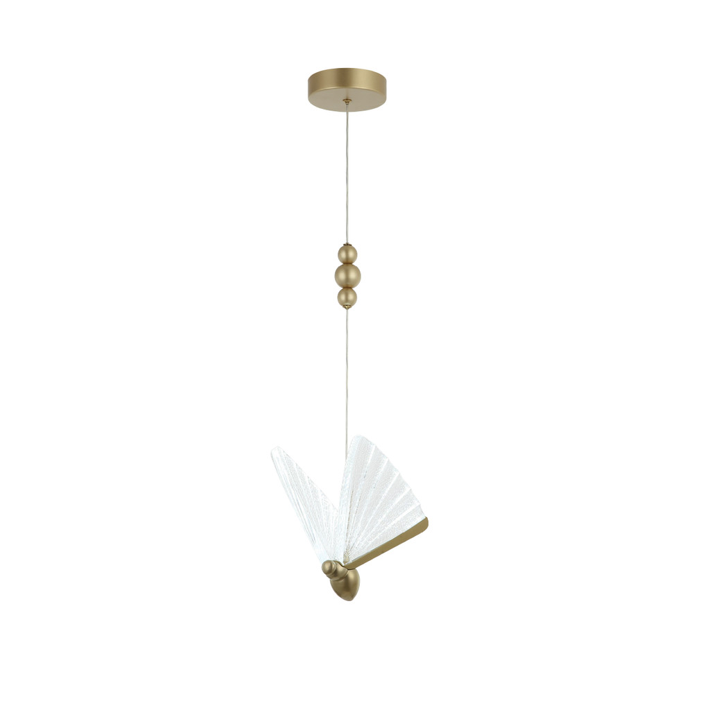 Imagem Luminaria Pendente Lustre Led Moderno Com Seleção de temperatura Quente/Neutro/Frio Dourado Branco ou Preto Alut By Avan