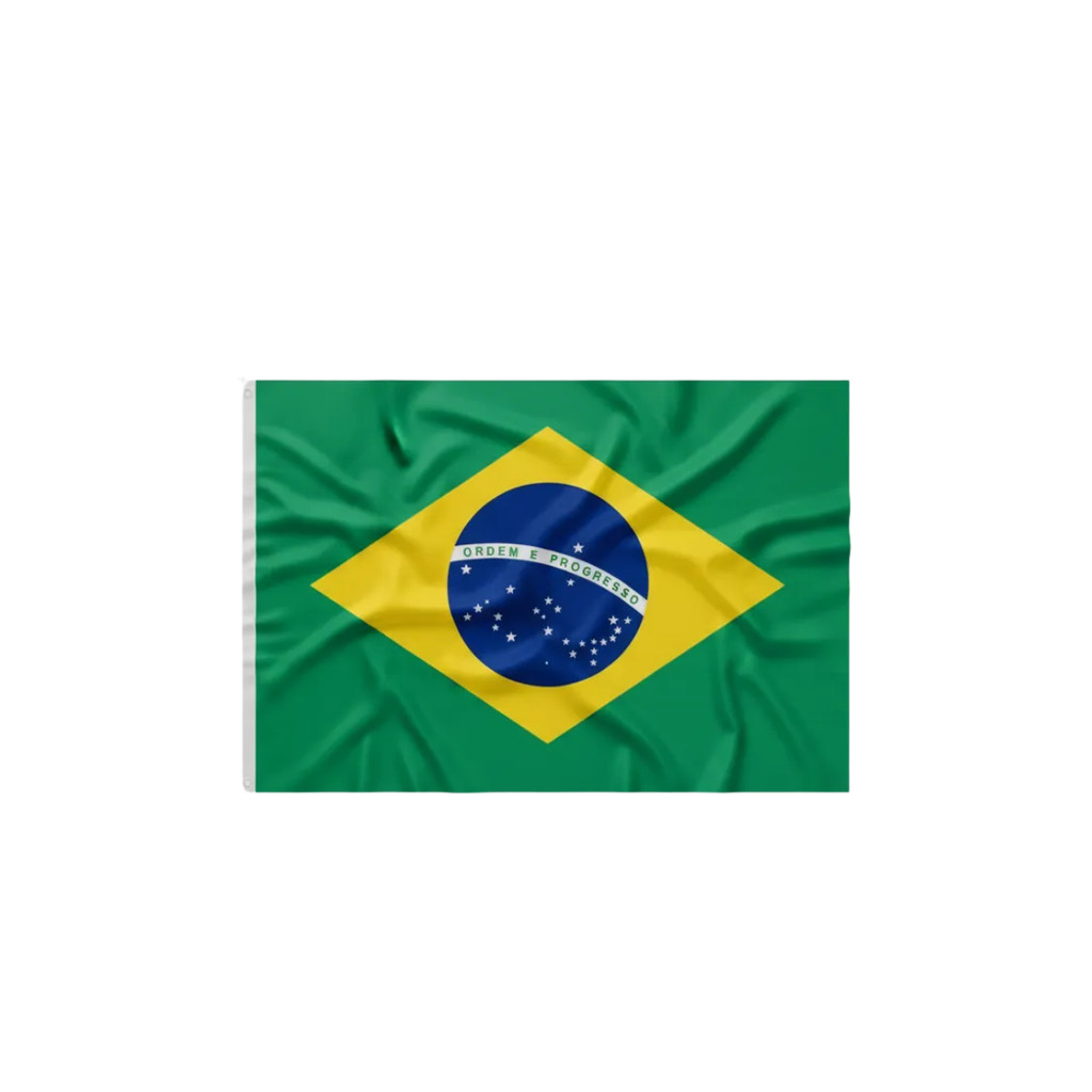 Kit 10 Unid Bandeira do Brasil Média Copa do Mundo 2026