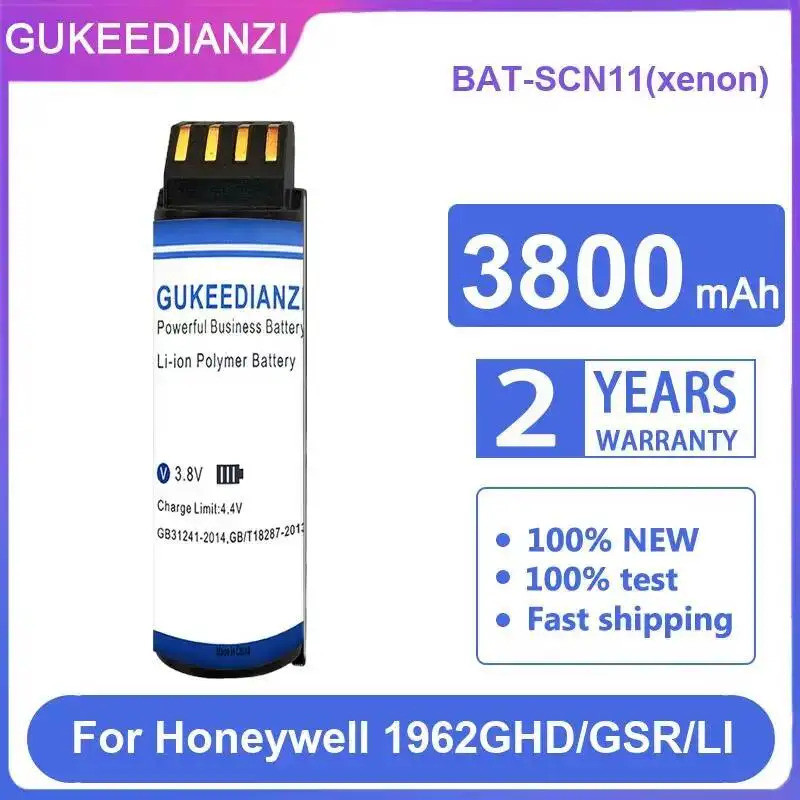 Scanner De Código De Barras Portátil De Potência Confiável De Bateria 3800mAh Para Honeywell 1962GHD Gsr LI Bat-SCN11 Xe