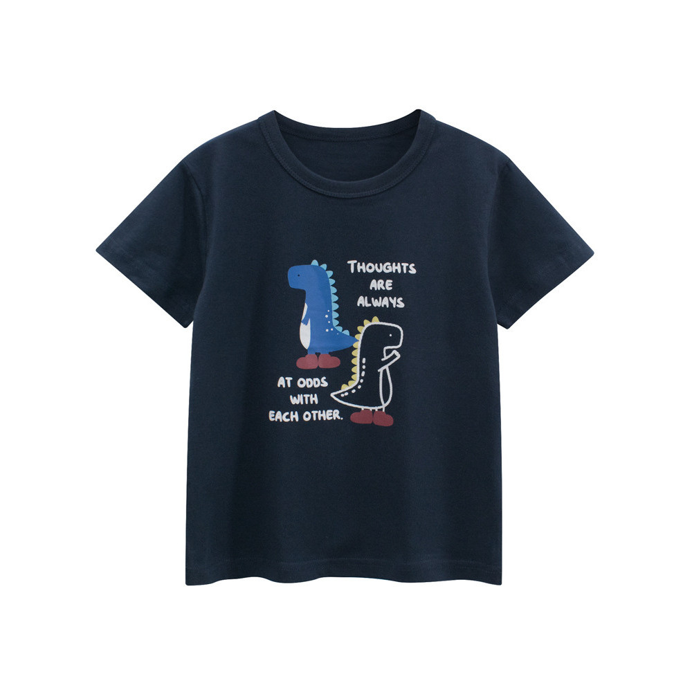 27 crianças marca de algodão puro versão coreana roupas infantis verão novo estilo infantil camiseta de manga curta roup