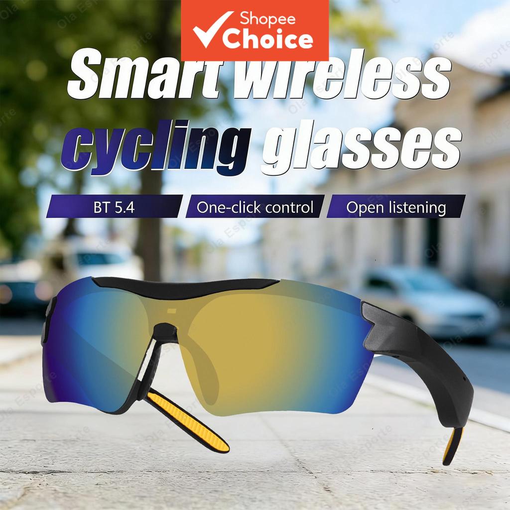 Óculos de Sol Inteligente Bluetooth sem Fio com Áudio, Chamada e Música para Esportes ao Ar Livre, Ciclismo, com