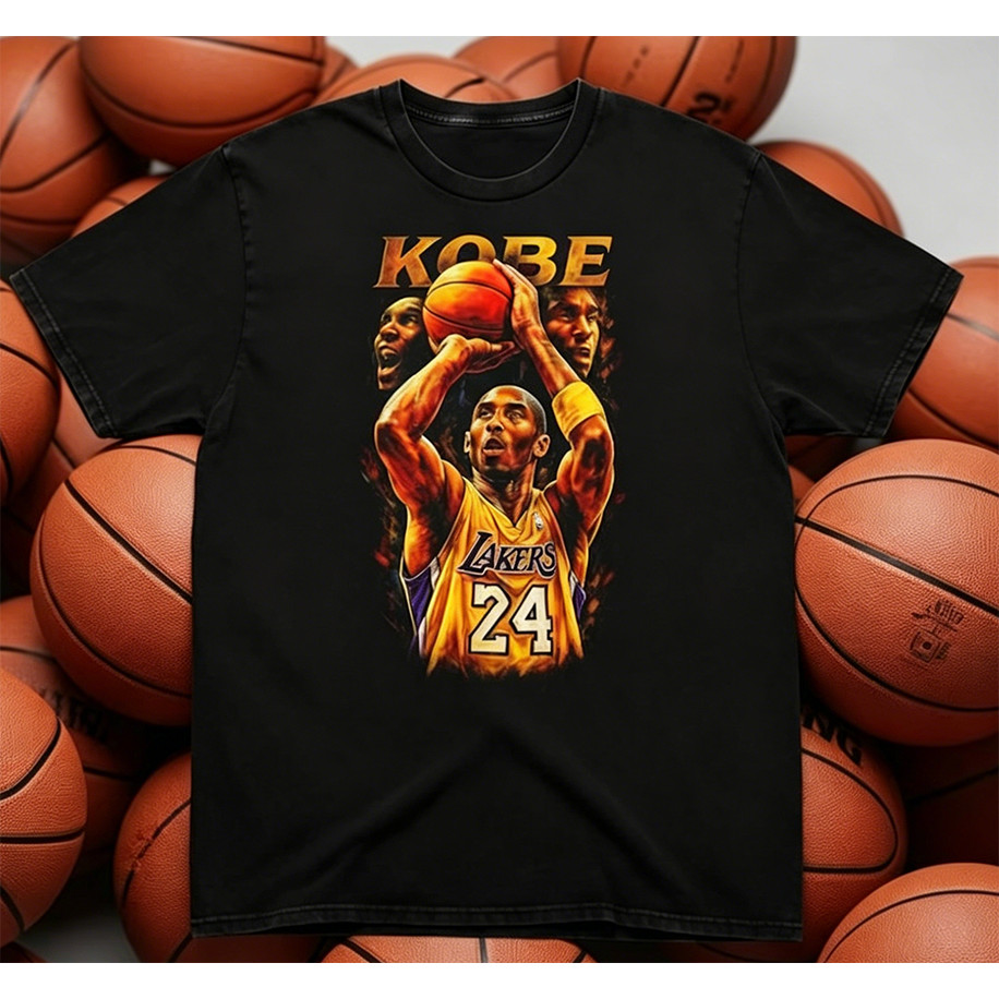 Camiseta Oversized Masculina Feminina Estampada Kobe Bryant Basquete Lakers 24 Streetwear Casual Vintage