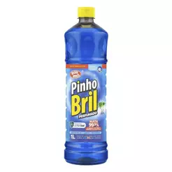 Desinfetante Pinho Bril Brisa do Mar 1L - Embalagem com 12 Unidades