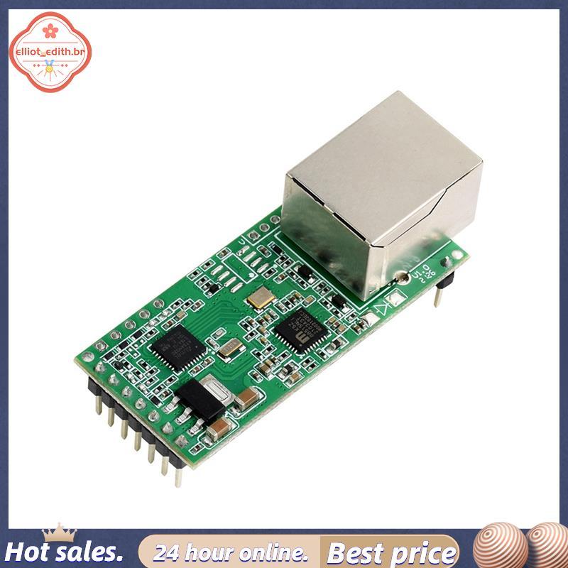 Conversor Ethernet Para Serial UART TTL Módulo RJ45 Porta De Rede Transmissão Transparente Bidirecional
