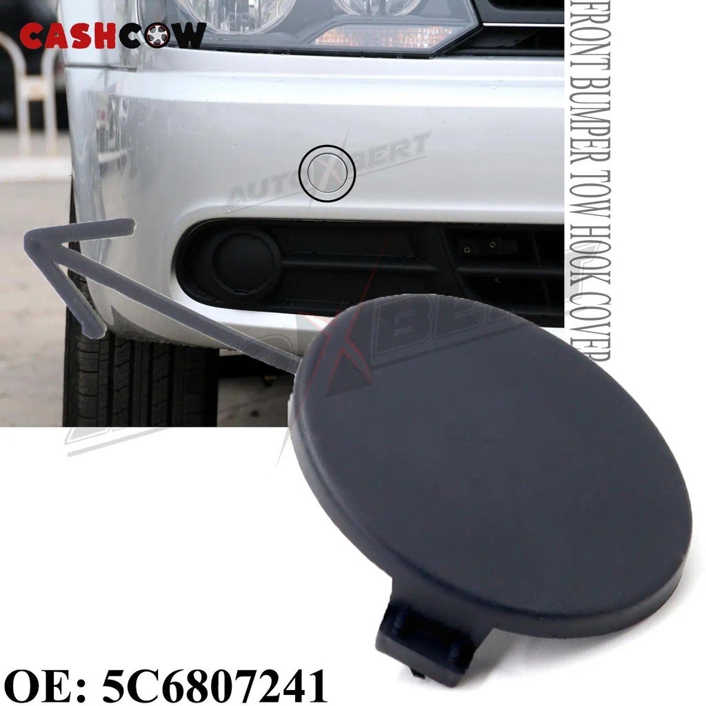 CASHCOW Auto Amortecedor Dianteiro Gancho De Reboque Capa Para Volkswagen VW Jetta A6 2011-2014 Tampa Do Semprime 5C6807
