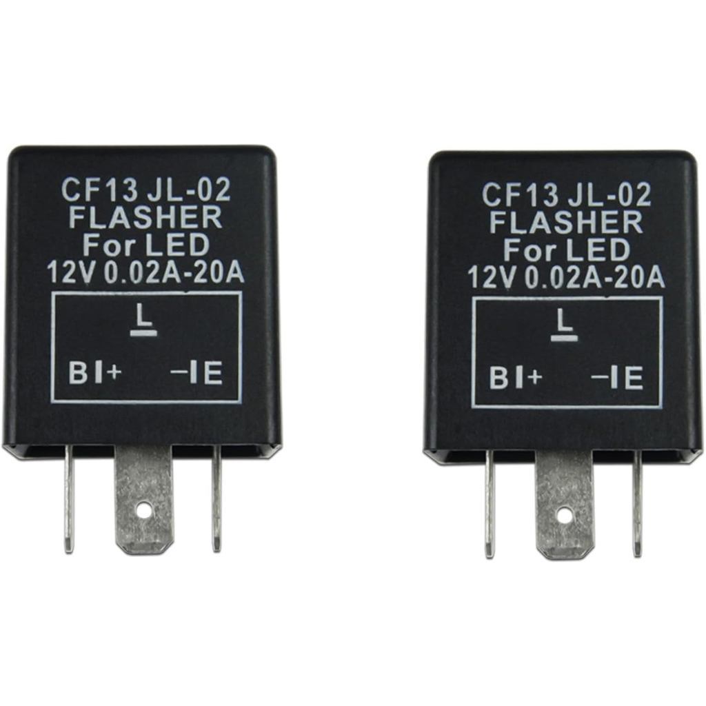 x xotic tech 2PCS 12V 3 Pinos CF13 EP34 Correção De Relé De Pisca-LED Eletrônico Para Instalação De Carro Ou Motocicleta