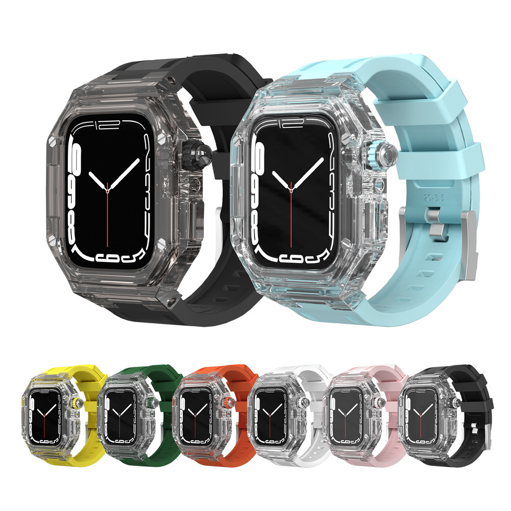 Adequado para Apple Watch 41 40mm capa transparente modificada iwatch S9/8/7 SE2