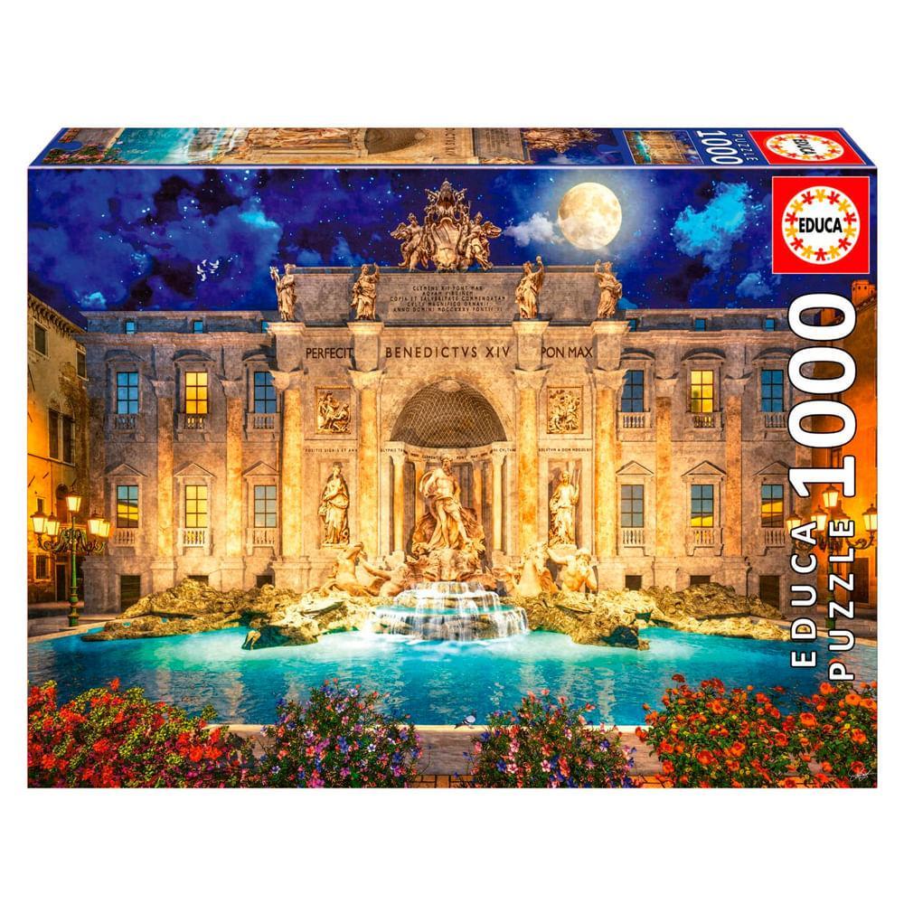 Puzzle 1000 Peças Fontana di Trevi, Roma - Educa 19923