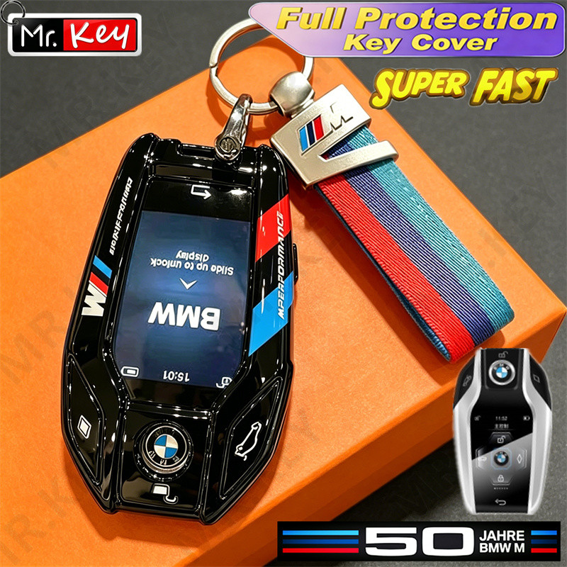 [Mr.Key] Capa De Chave Com Display LED Para BMW Série 5 7 G01 X3 G02 X4 G05 X5 G07 X7 G12 G11 G32 G31
