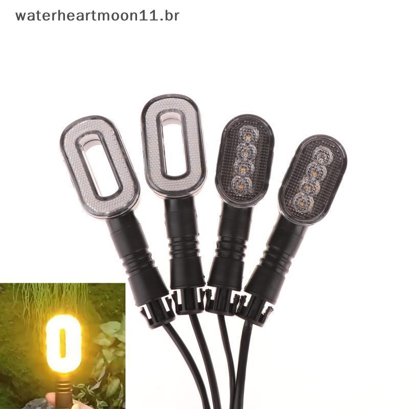 Água 2 Pcs Bicicleta Turn Signal Horn Lanterna Traseira 36-72V Lâmpada De Advertência Para Scooter De Elétrica