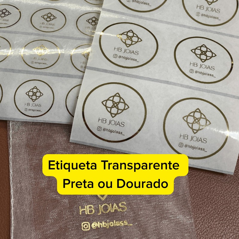Etiqueta Transparente Bopp Redondo