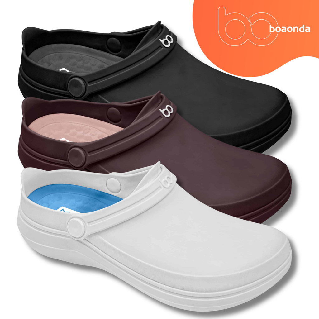 Chinelo Clog Boaonda Safe Feminino Com CA Antiderrapante Confortável Trabalho En