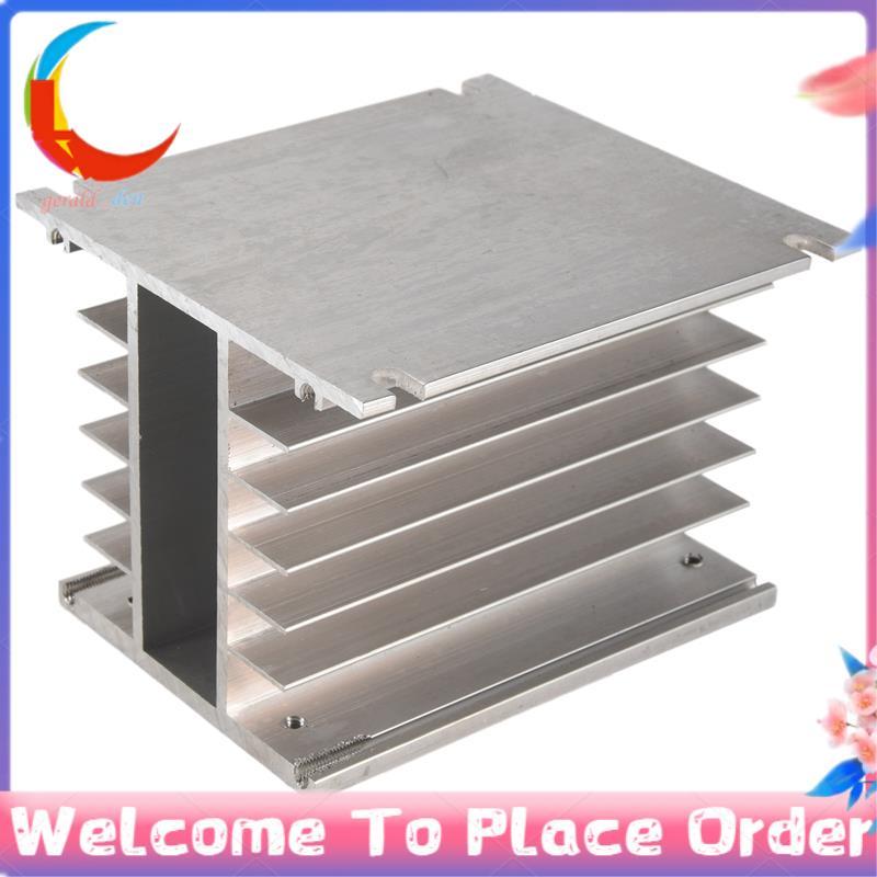 Dissipador De Calor Trifásico 80X110X100mm Para De Alumínio Com Relé De Estado Sólido SSR