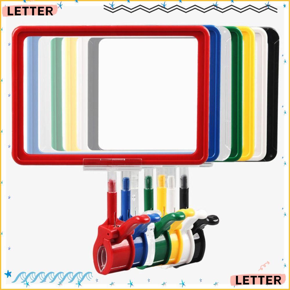 Clipe De Etiqueta De Preço De Carta , Exibição Mercadoria Giratório De Plástico , Quadro De Pôster POP Colorido A4/A5