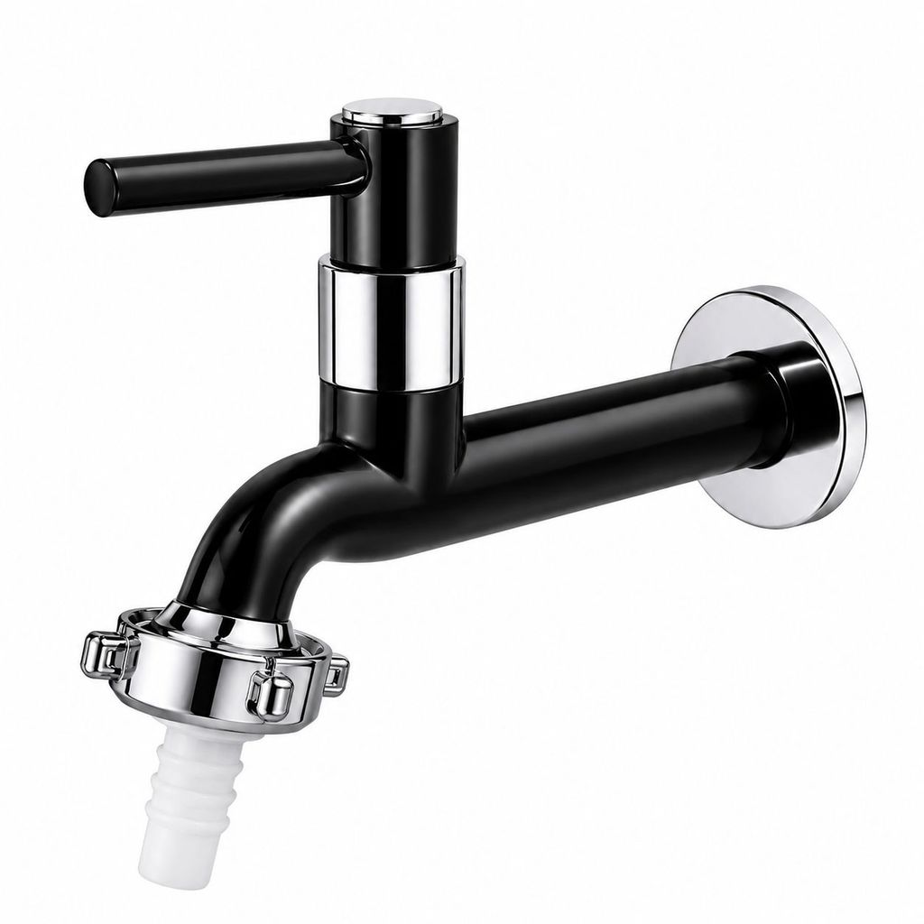 TORNEIRA PARA COZINHA TANQUE 1/4 DE VOLTA C/ BICO PRETO