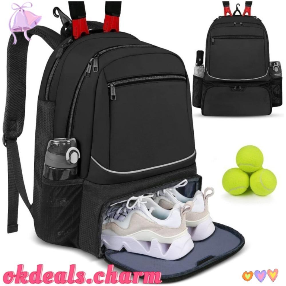 Mochila De Tênis OKDEALS , Raquetes De Pickleball Com Fecho De Zíper Forte , Bolsa De Transporte De Raquete Durável