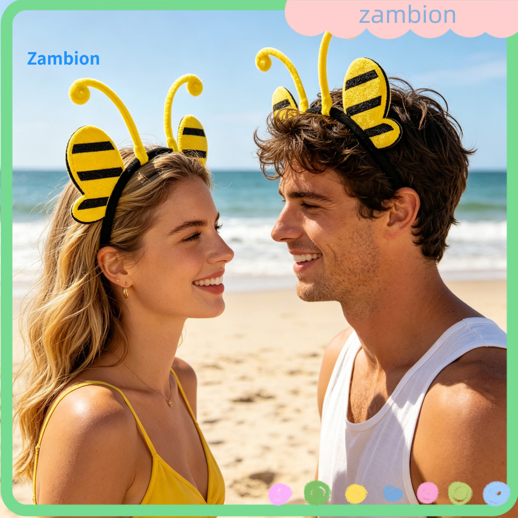 Elastic Headband for Women Thin Hairband for Running Cute Wings and Antenna – Butterfly Bee Ladybug Felt Headpiece for