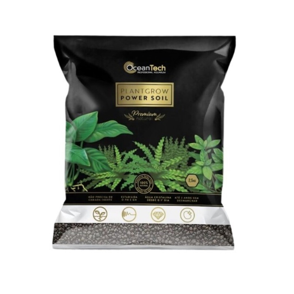 SUBSTRATO FÉRTIL PLANT GROW POWER SOIL 2,5KG PARA AQUÁRIOS 10096  -  OCEAN TECH