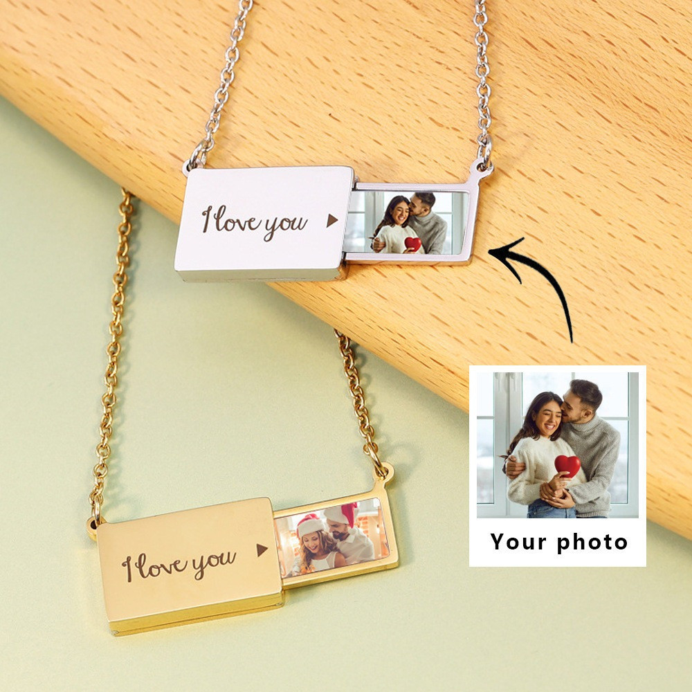 Colar Fotográfico Personalizado À Prova D'água Com Ímã De Presente Do Dia Das Mães Para Mulheres Dos Namorado