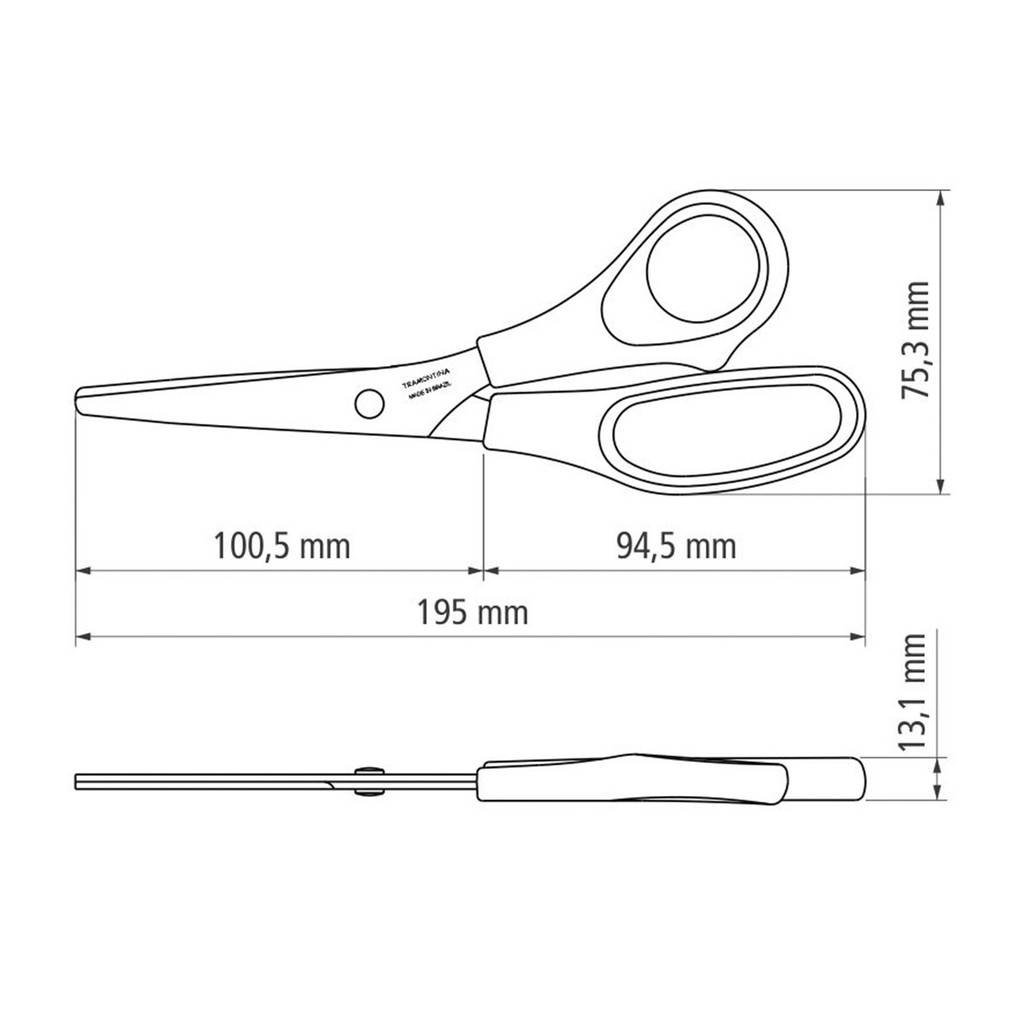 Tesoura Para Uso Geral 7'' (25950/787) - Tramontina — imagem 2 de 2