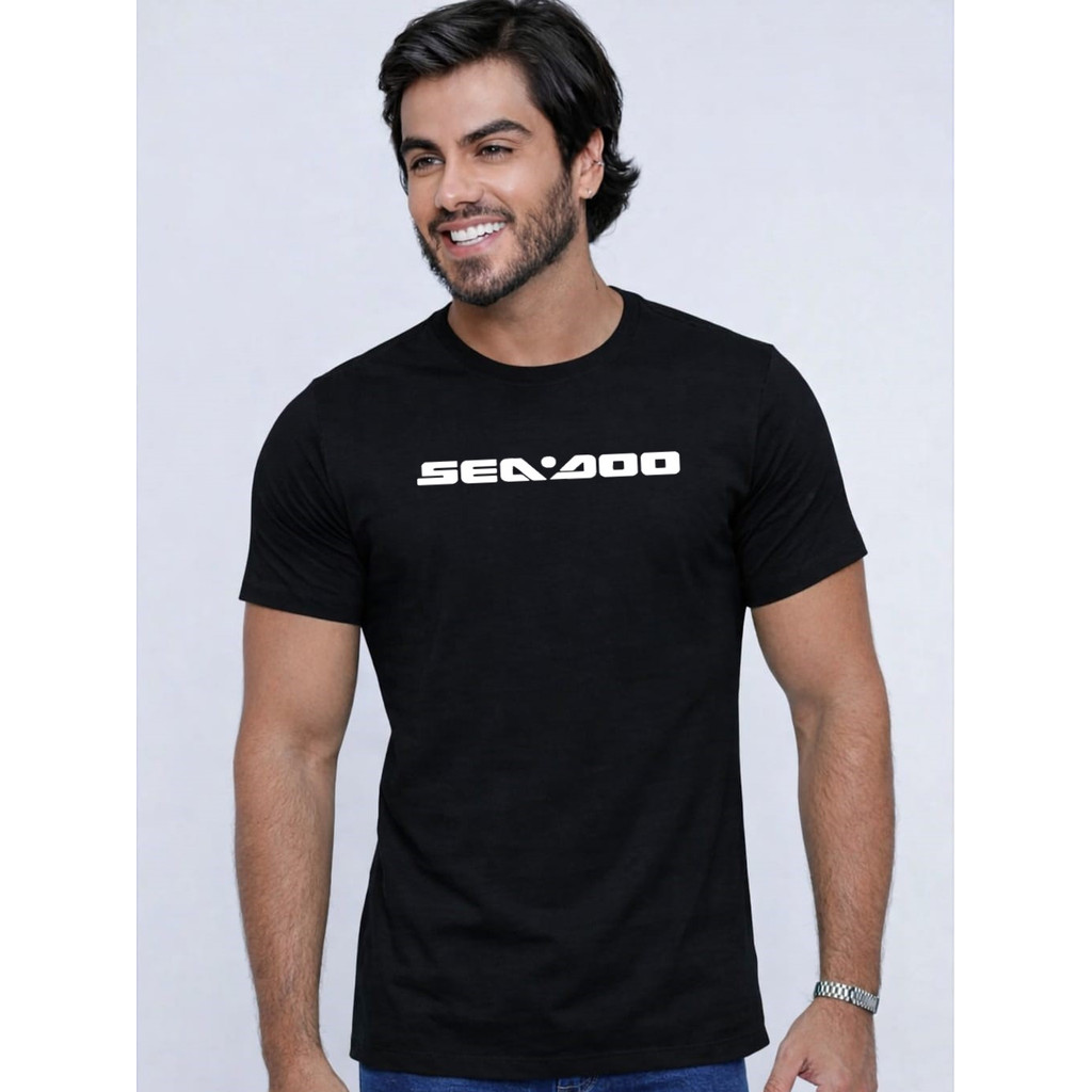 Camiseta Masculina Sea Doo Jet Ski Estampa Náutica Esportiva Confortável Casual Varias Cores