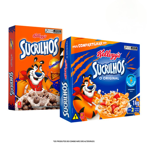 Combo Sucrilhos Ovomaltine 200g + Sucrilhos Original 1kg