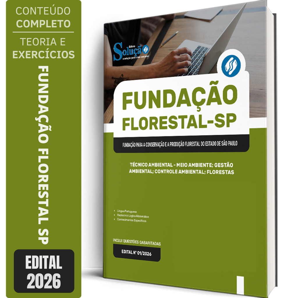 Apostila Fundação Florestal 2026 Técnico Ambiental - Meio Ambiente