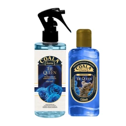 KIT COALA HOME THE QUEEN LIMPADOR PERFUMADO 120ML + SPRAY DE AMBIENTES E TECIDOS 260ML