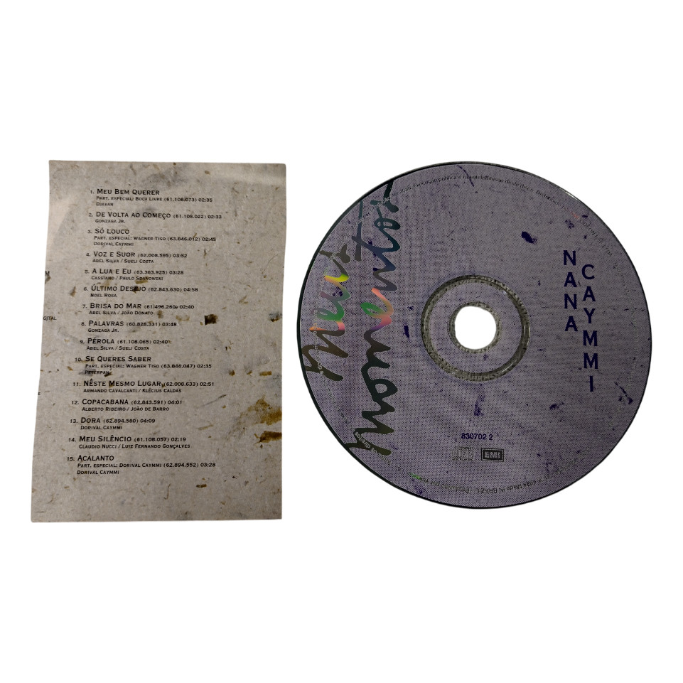Cd - Nana Caymmi - Meus Momentos (só O Cd Sem Capa/estojo) Estandar