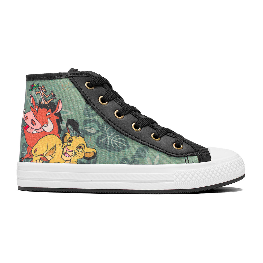 Tenis Infantil Meninos Cano Alto Rei Leão Disney Original em Oferta na Shopee