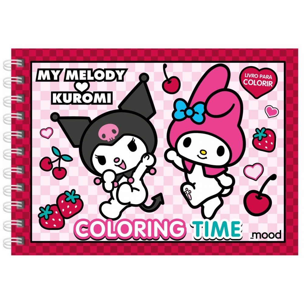 Livro My Melody e Kuromi - Coloring time em Oferta na Shopee