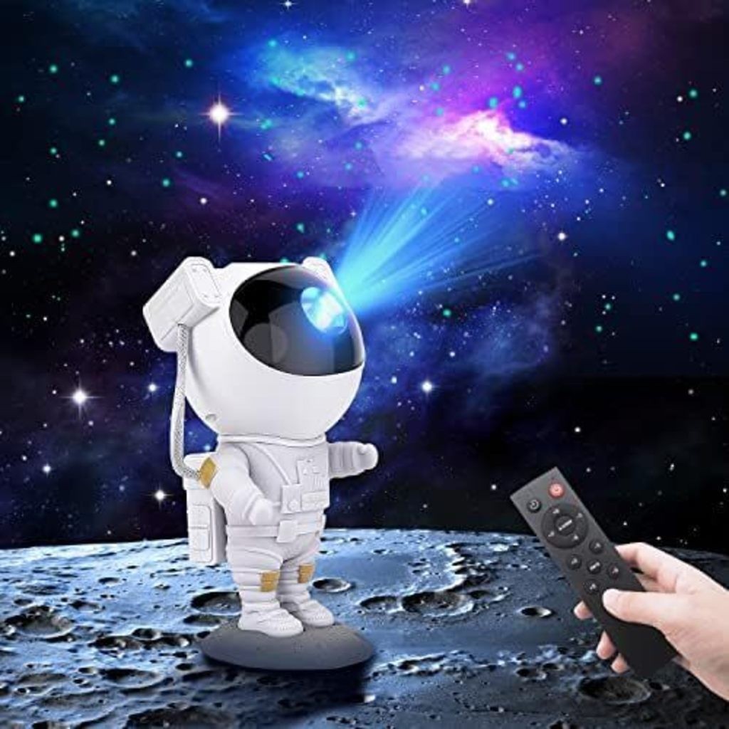 Astronauta Projetor Luminária Projetor De Luz Galáxia Nebulosa Sem Bluetooth