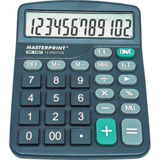 Calculadora Eletrônica De Mesa 12 Dígitos Mp1086 Masterprint Cor Preto em Oferta na Shopee