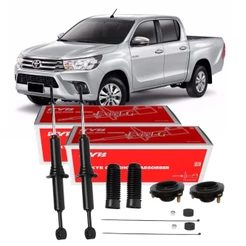 PAR AMORTECEDOR DIANTEIRO TOYOTA HILUX PICK UP 2006 ATÉ 2023 KAYABA + KITS