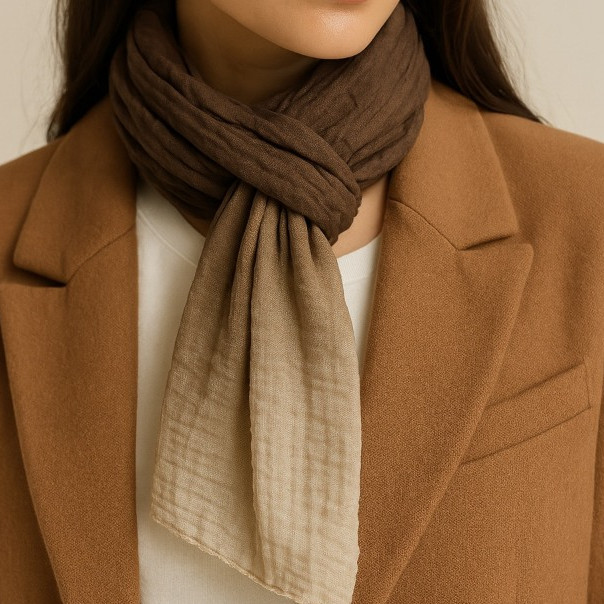 Lenço Cachecol Echarpe Longo – Degradê Elegante, Leve e Sofisticado, 1,50 x 0,50m(Ref: 01W32-4) ACG em Oferta na Shopee