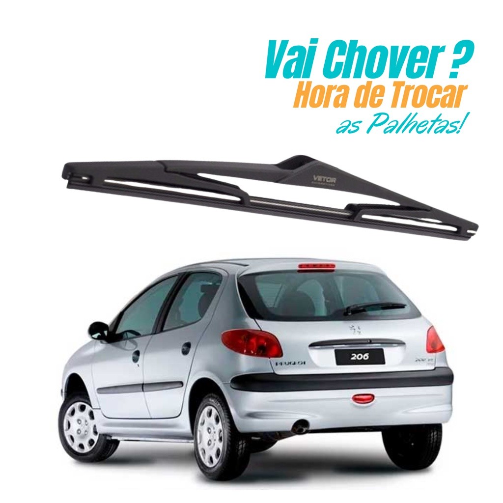 Palheta Limpador Traseiro Peugeot 207 2001 2002 2003 2004 2005 2006 2008 2009 2010 a 2020 em Oferta na Shopee